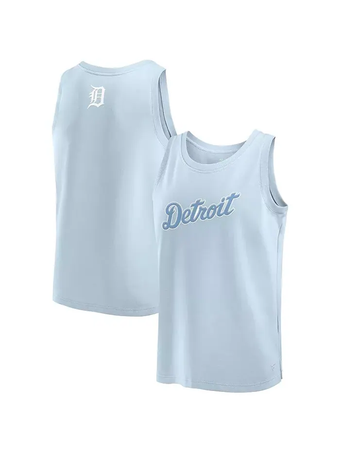 Мужская светло-голубая майка Detroit Tigers Elements Fanatics — изображение 1 из 3