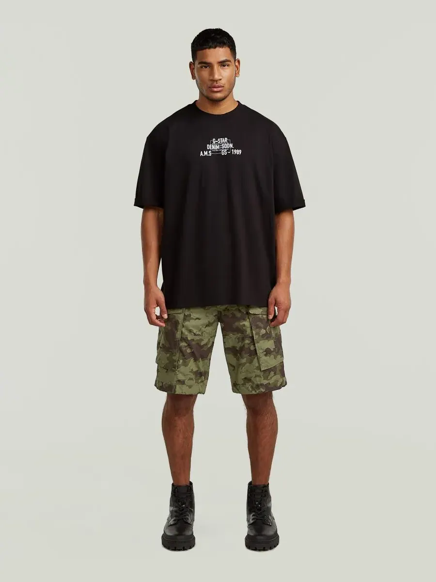 Мужские шорты Rovic с принтом и застежкой-молнией G-Star Raw, Four Leaf Clover Cloud Camo — изображение 2 из 7