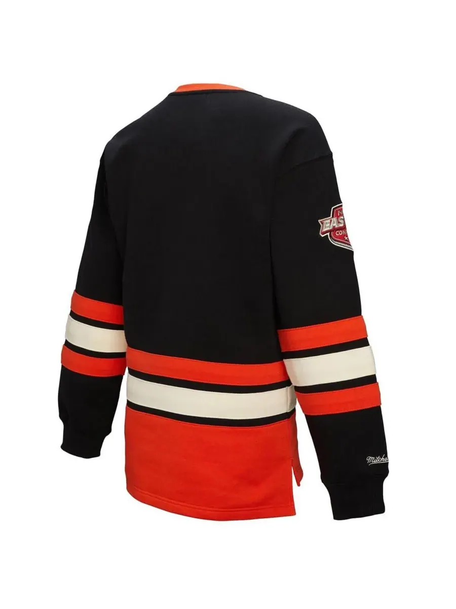 Mitchell & Ness Женская черная толстовка Philadelphia Flyers Heritage на шнуровке — изображение 2 из 5, черный
