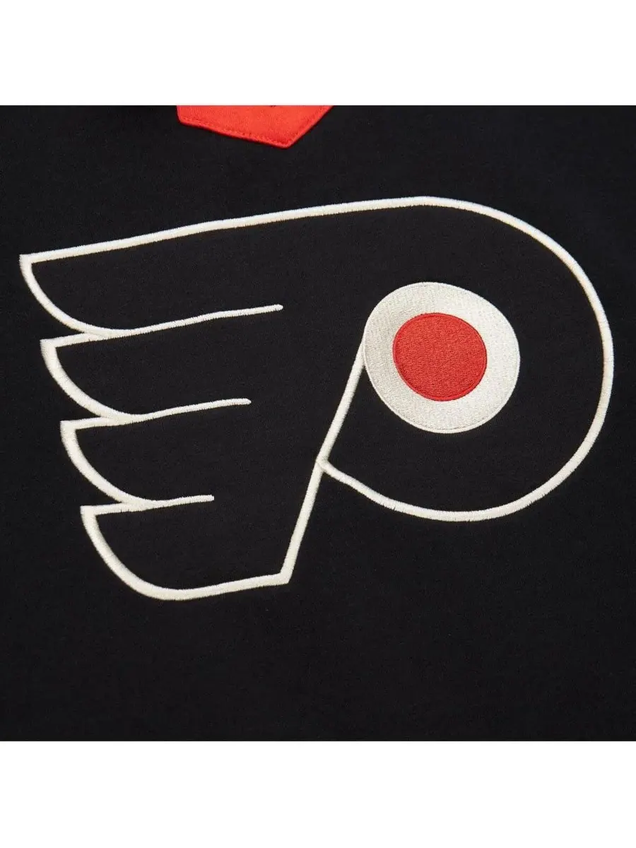 Mitchell & Ness Женская черная толстовка Philadelphia Flyers Heritage на шнуровке — изображение 3 из 5, черный