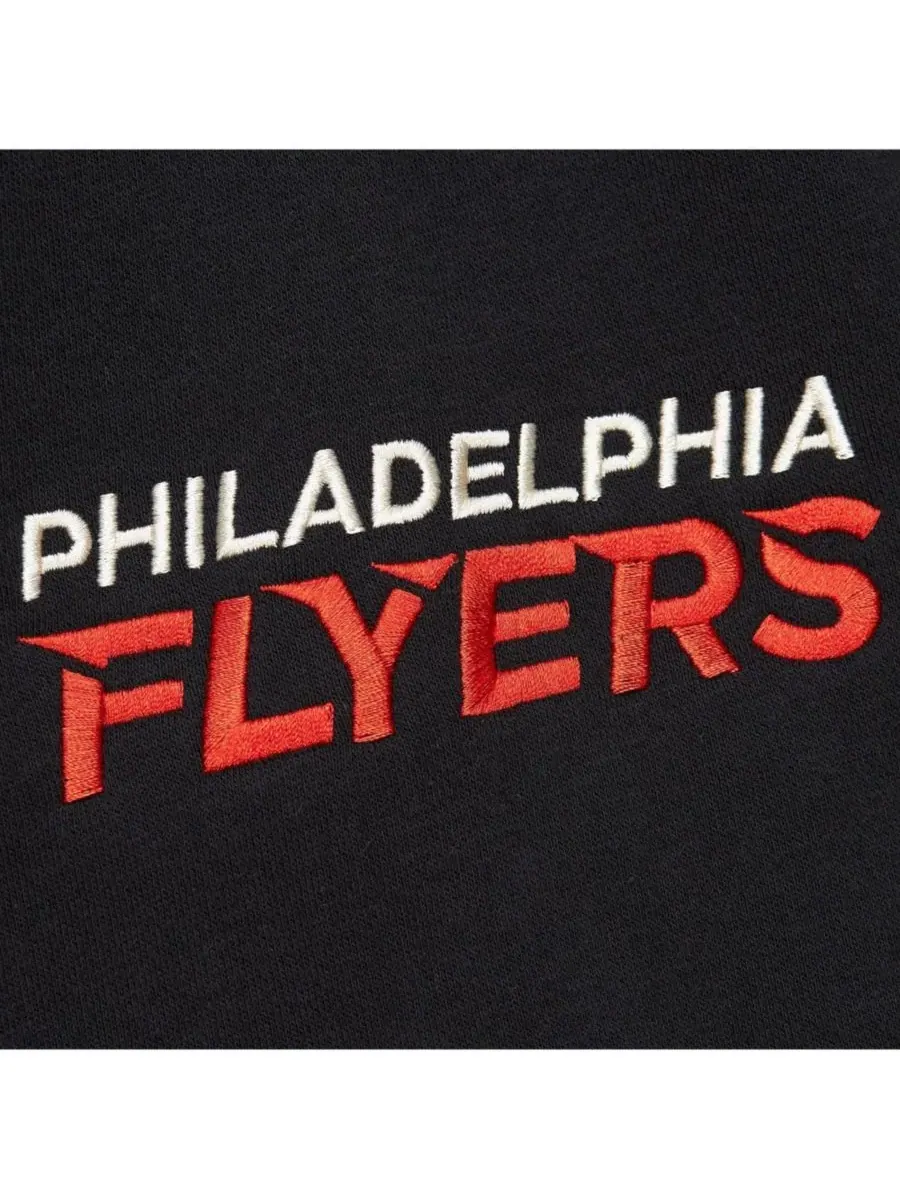 Mitchell & Ness Женская черная толстовка Philadelphia Flyers Heritage на шнуровке — изображение 4 из 5, черный