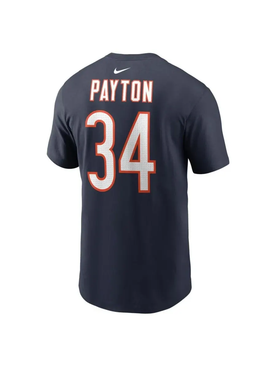 Nike Мужская темно-синяя футболка с именем и номером игрока команды Chicago Bears, завершившего — изображение 2 из 3