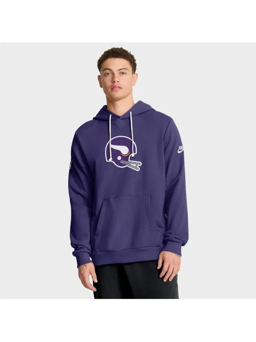 Nike Мужская фиолетовая толстовка Minnesota Vikings Sideline Standard Issue Alt 2 Dri-FIT — изображение 1 из 5, фиолетовый