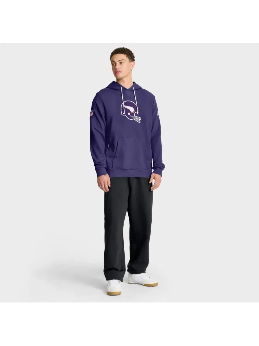 Nike Мужская фиолетовая толстовка Minnesota Vikings Sideline Standard Issue Alt 2 Dri-FIT — изображение 3 из 5, фиолетовый