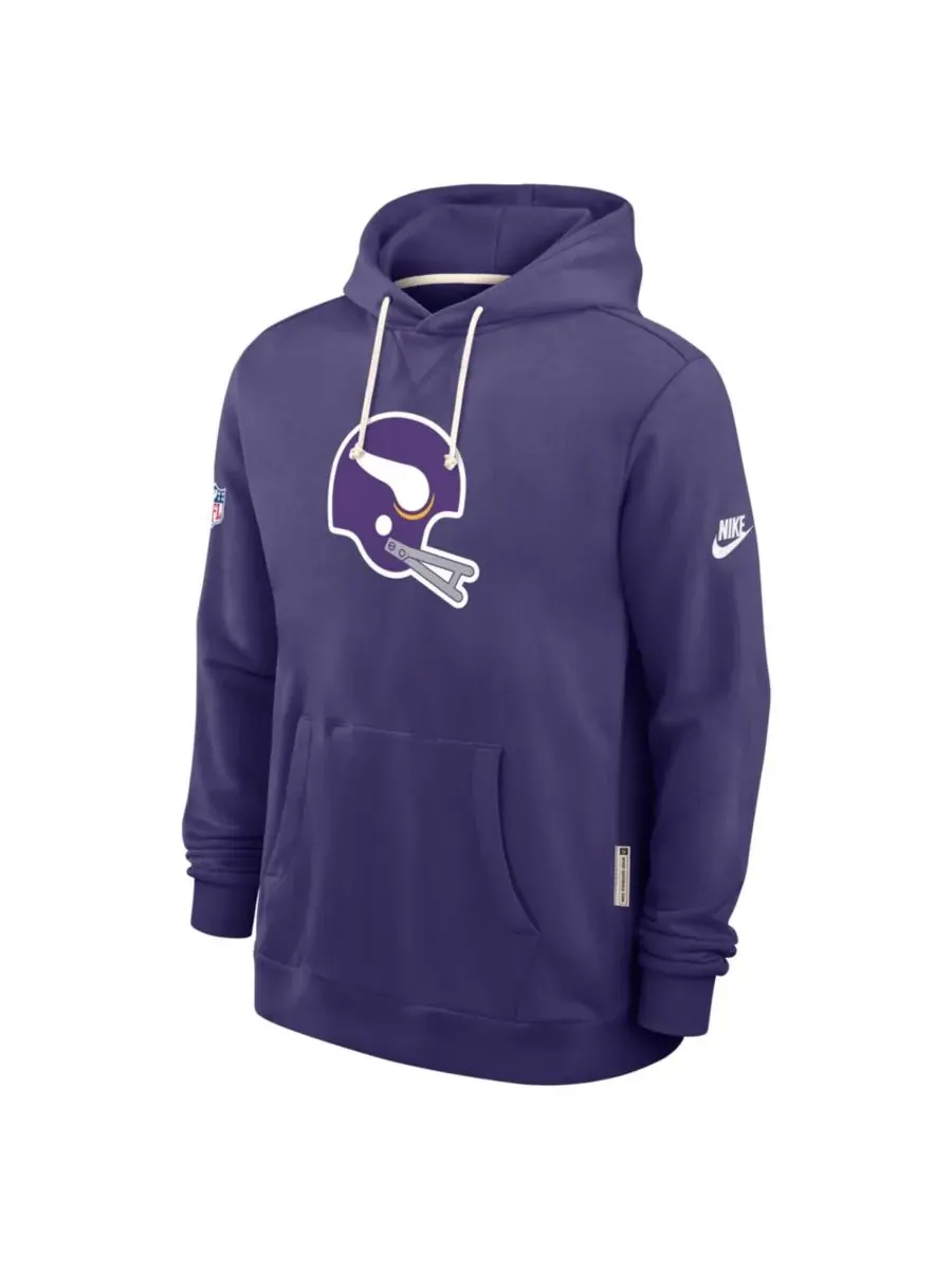 Nike Мужская фиолетовая толстовка Minnesota Vikings Sideline Standard Issue Alt 2 Dri-FIT — изображение 5 из 5, фиолетовый
