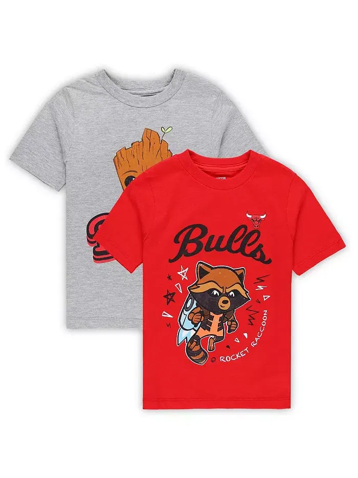 Детский комплект из 2 футболок Chicago Bulls Guardians Of The Galaxy Outerstuff — изображение 1 из 3