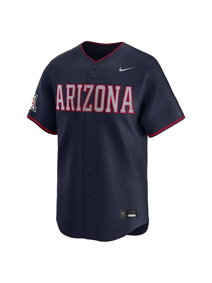 Мужская бейсбольная джерси Arizona Wildcats College Limited в темно-синем цвете Nike — изображение 2 из 3