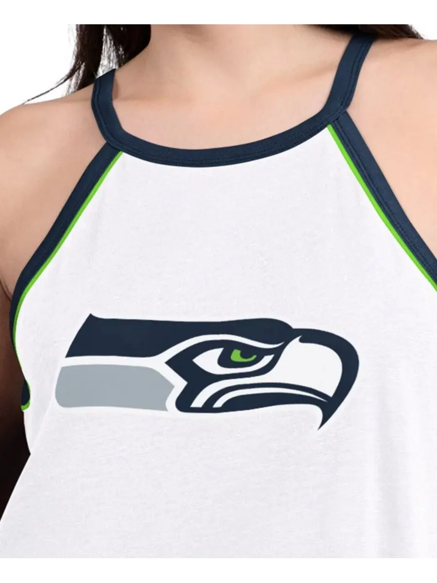 Женская белая майка Seattle Seahawks Redemption Win Slub Tank Top G-Iii 4Her By Carl Banks — изображение 3 из 3, белый