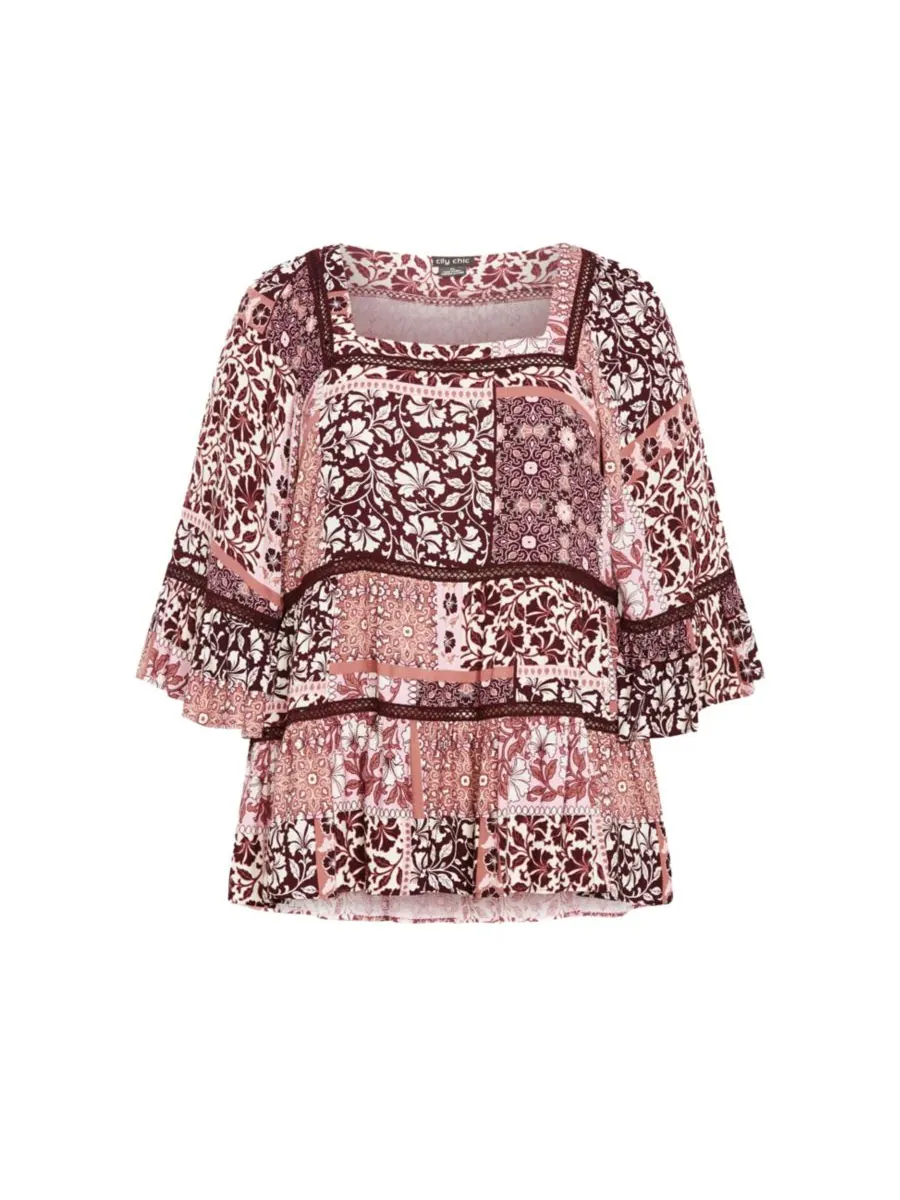 Женская футболка Lailah CITY CHIC, Amethyst patch — изображение 3 из 5