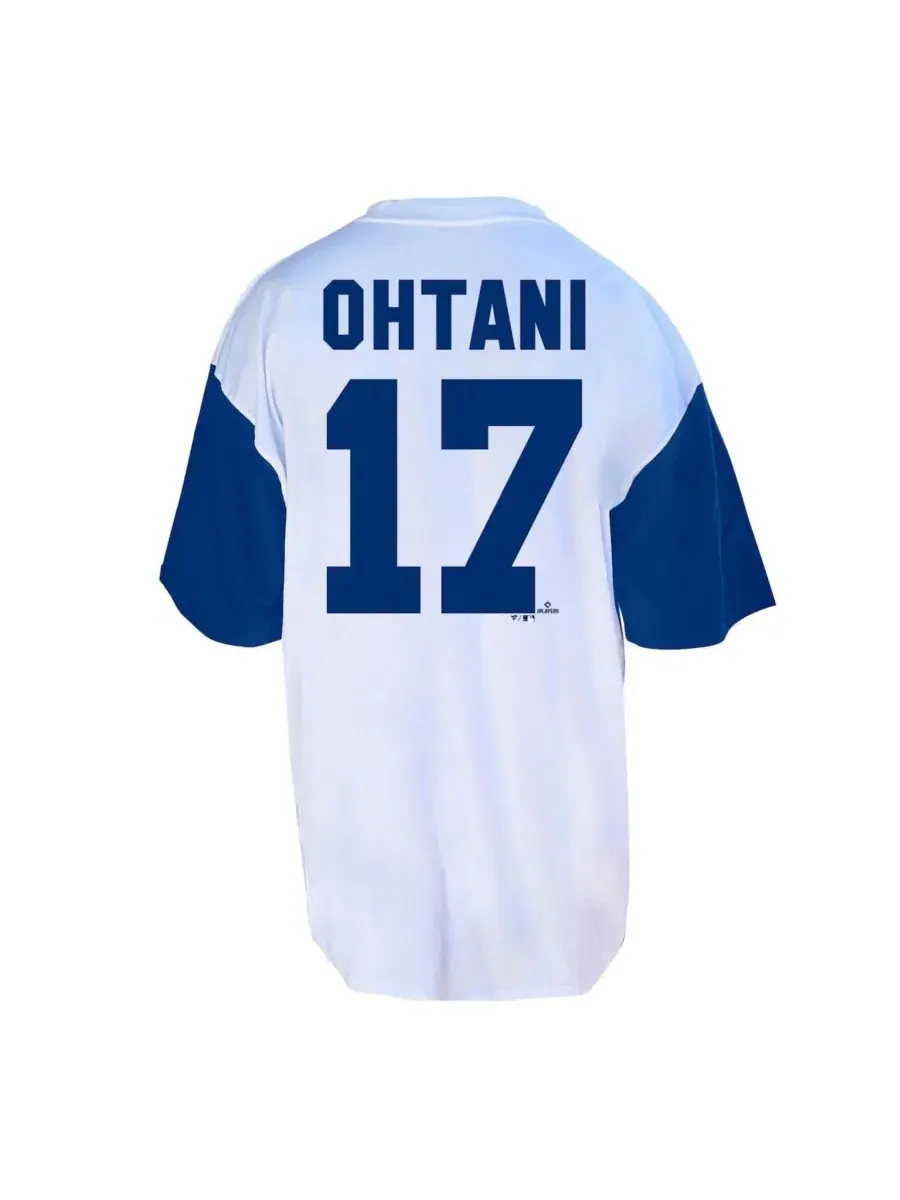 Футболка с длинным рукавом Shohei Ohtani Big & Tall Player Name & Number Fanatics — изображение 2 из 3, белый