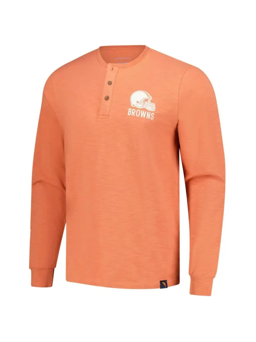 Мужская футболка-поло с длинным рукавом Five O'clock Henley Margaritaville — изображение 2 из 3, коралл