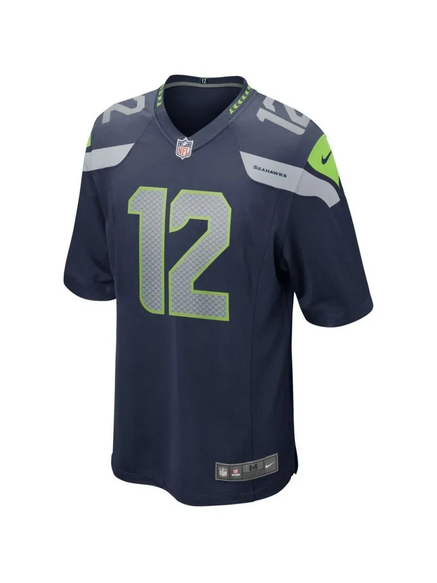 Мужская футболка-джерси Nike 12s Team Game Jersey — изображение 3 из 3, темно-синий