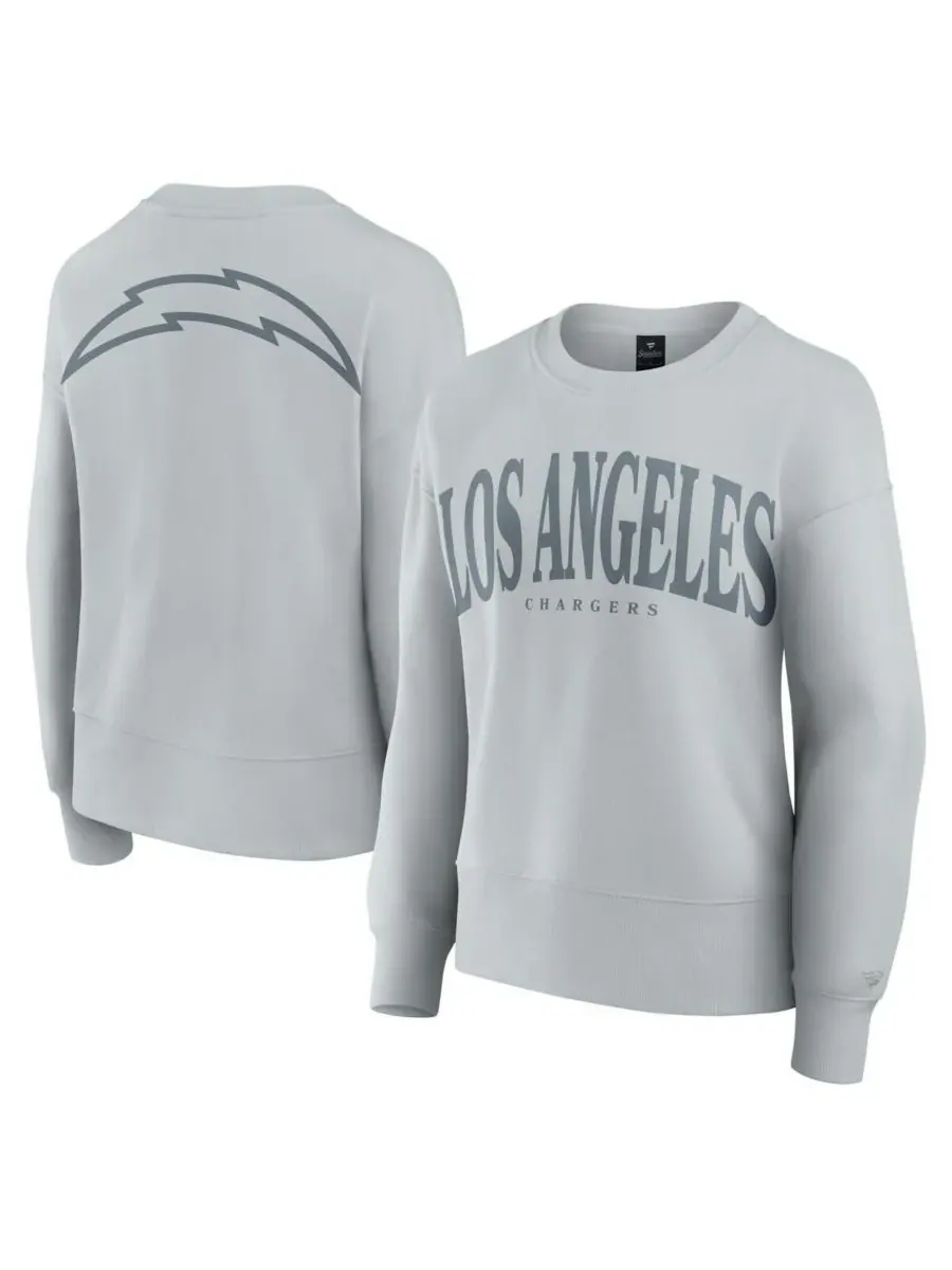 Fanatics Женская серая толстовка Los Angeles Chargers Elements — изображение 1 из 3, серый