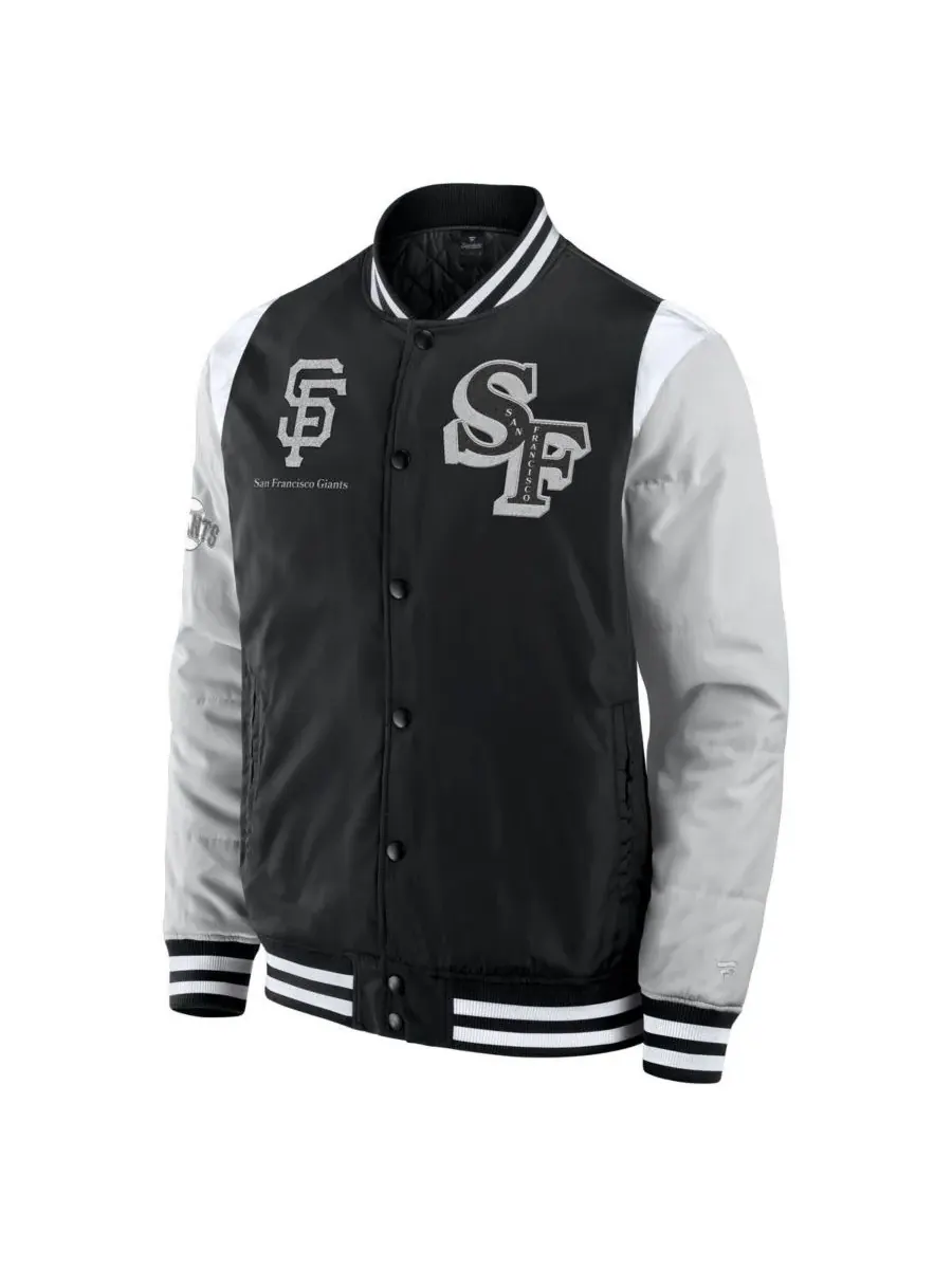 Fanatics Мужская черная куртка San Francisco Giants Elements Elite с застежкой на кнопках — изображение 3 из 3, черный