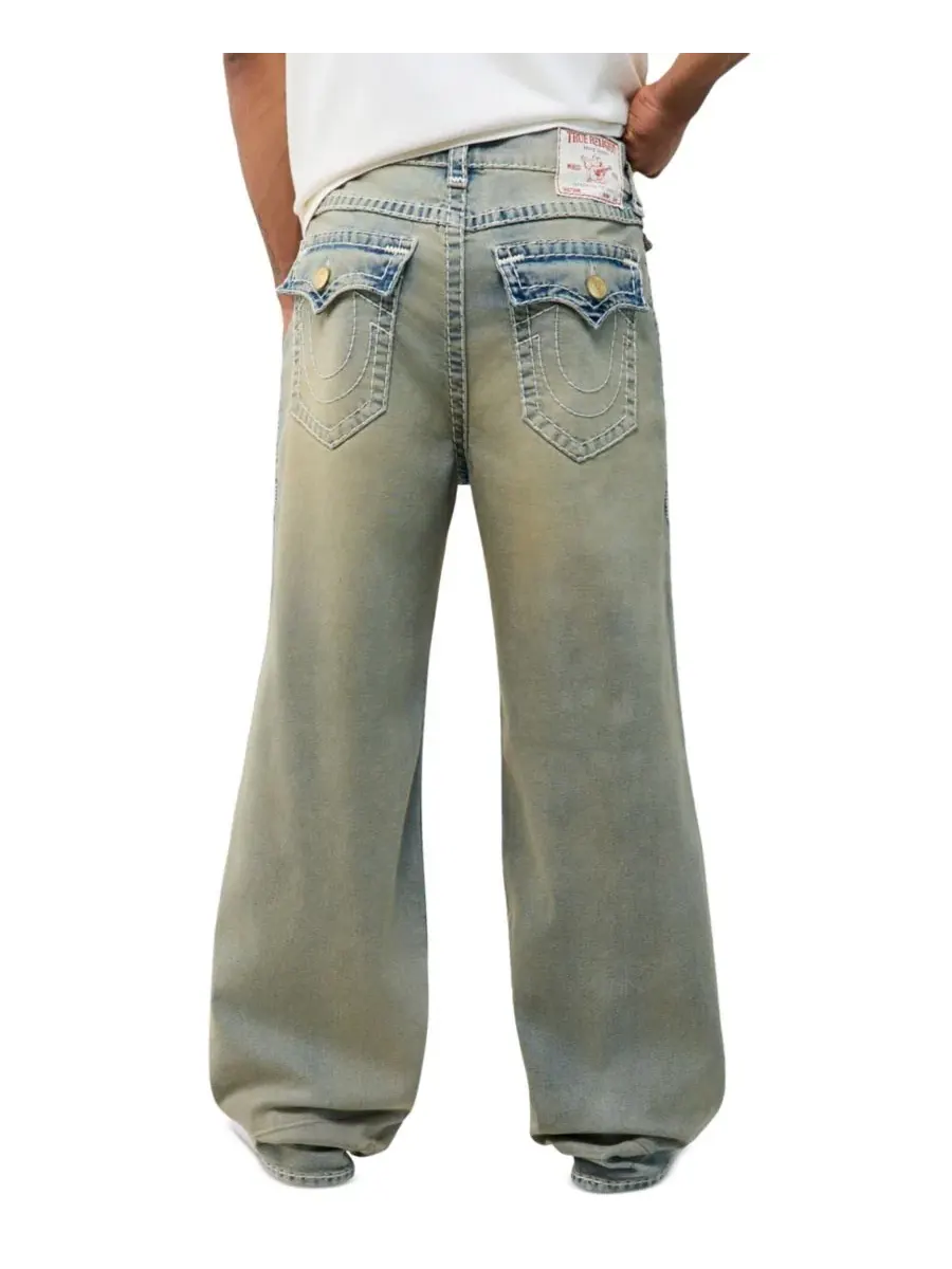 Джинсы сверхсвободного кроя с флэпом Vinny Ultra Baggy Super T Flap True Religion, Hoops Vintage — изображение 1 из 3