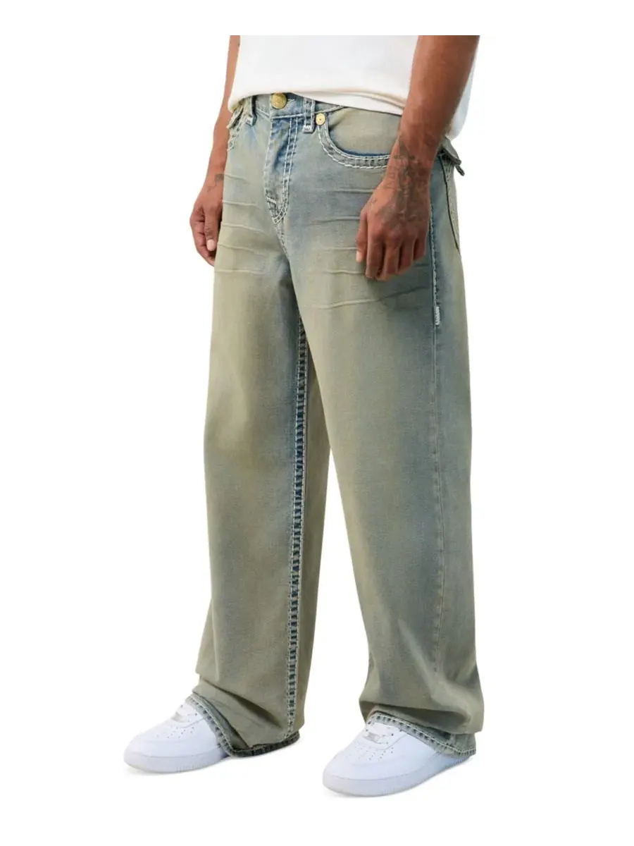 Джинсы сверхсвободного кроя с флэпом Vinny Ultra Baggy Super T Flap True Religion, Hoops Vintage — изображение 2 из 3