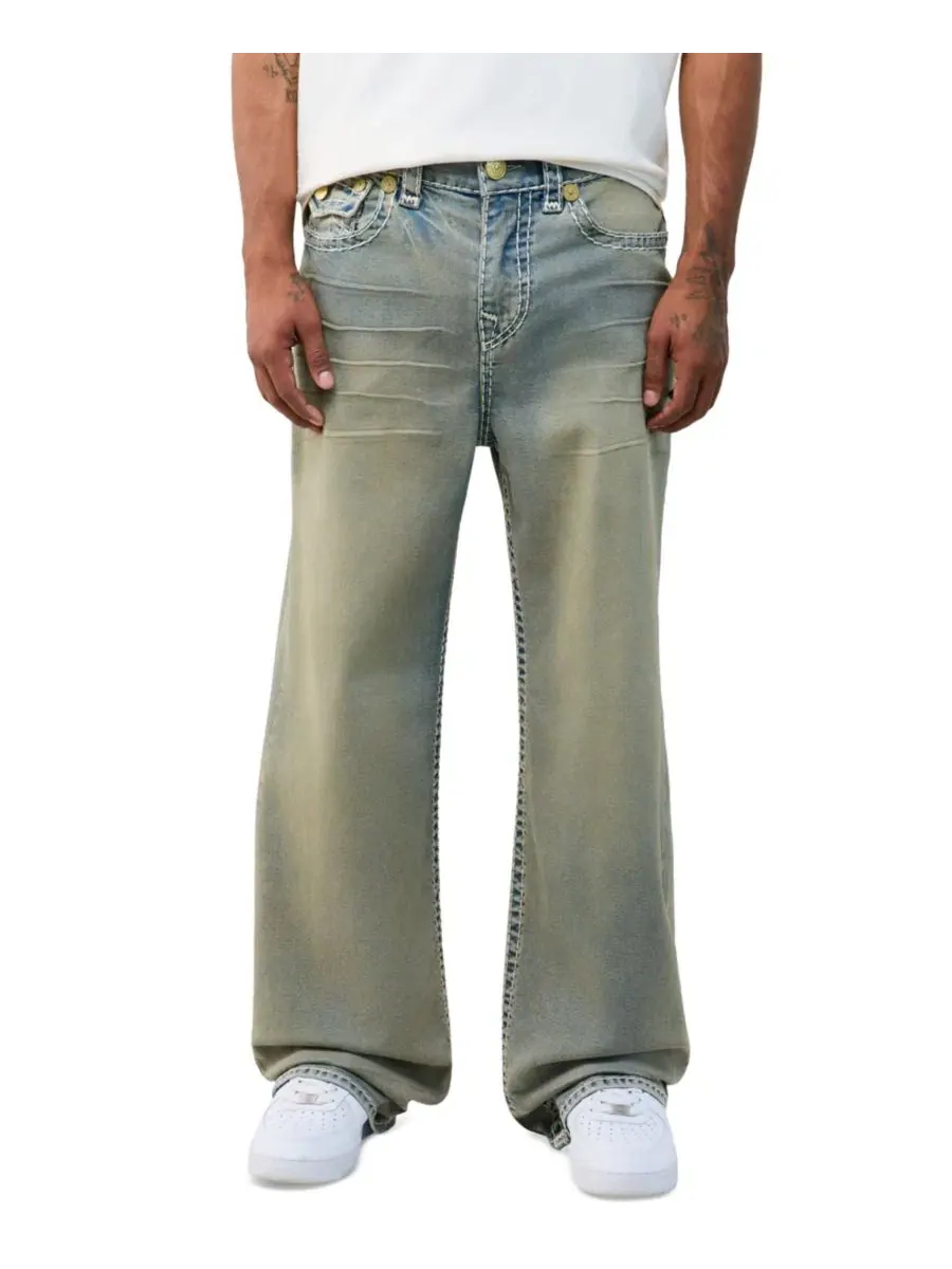 Джинсы сверхсвободного кроя с флэпом Vinny Ultra Baggy Super T Flap True Religion, Hoops Vintage — изображение 3 из 3