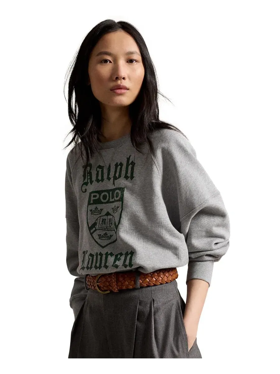 Женский свитшот с принтом Crest Polo Ralph Lauren, League Heather