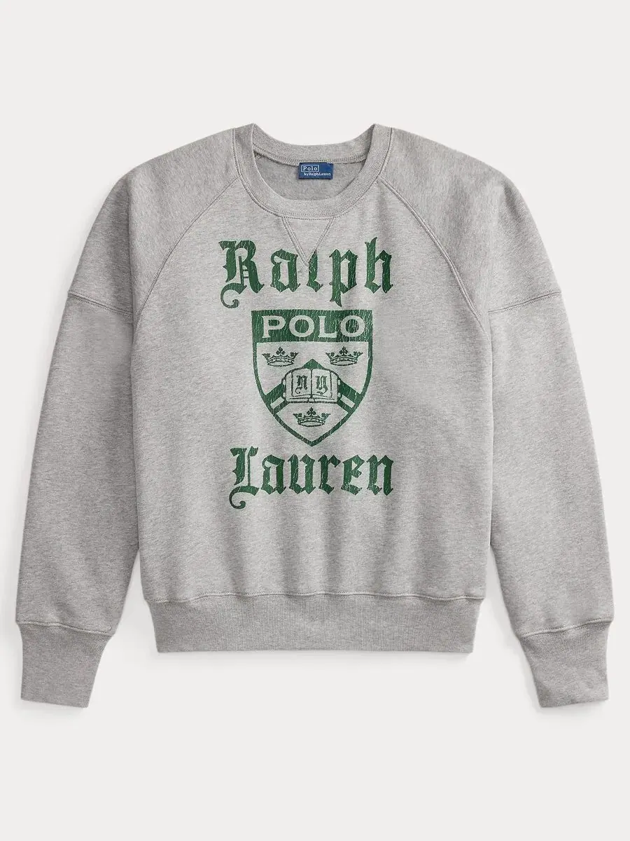 Женский свитшот с принтом Crest Polo Ralph Lauren, League Heather — изображение 5 из 5