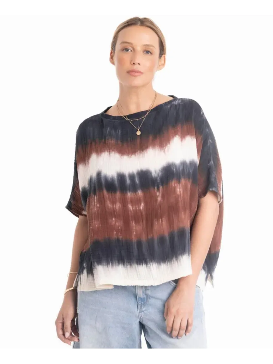 Топ из марли с принтом тай-дай Ocean+Main, Birch Tie Dye — изображение 4 из 5