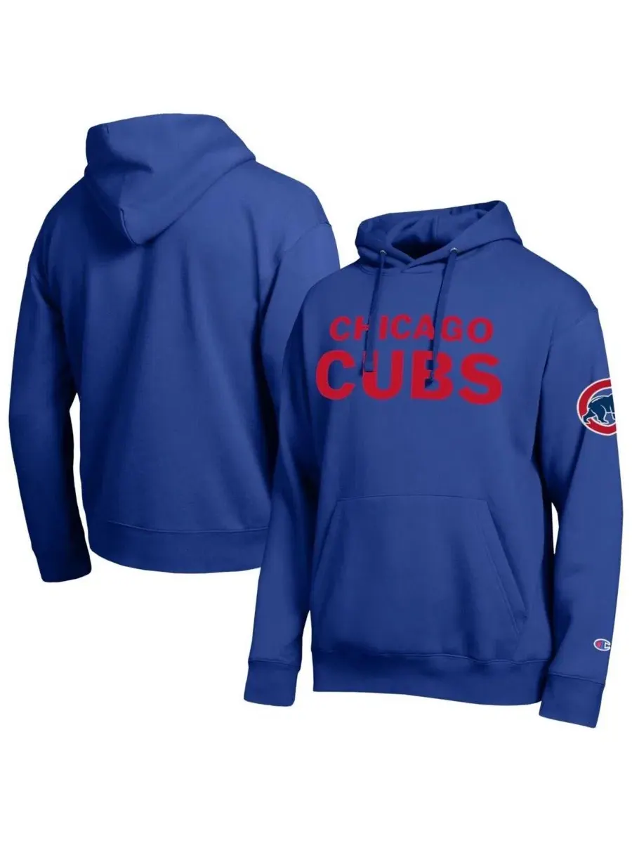 Мужская толстовка с логотипом команды «Чикаго Кабс» (Royal Chicago Cubs All Star Wordmark Hoodie) — изображение 1 из 3