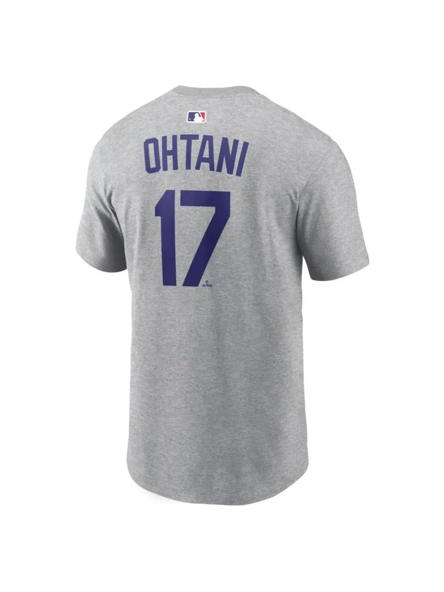 Мужская футболка Shohei Ohtani цвета «Лос-Анджелес Доджерс» с именем и номером игрока — изображение 3 из 3, серый