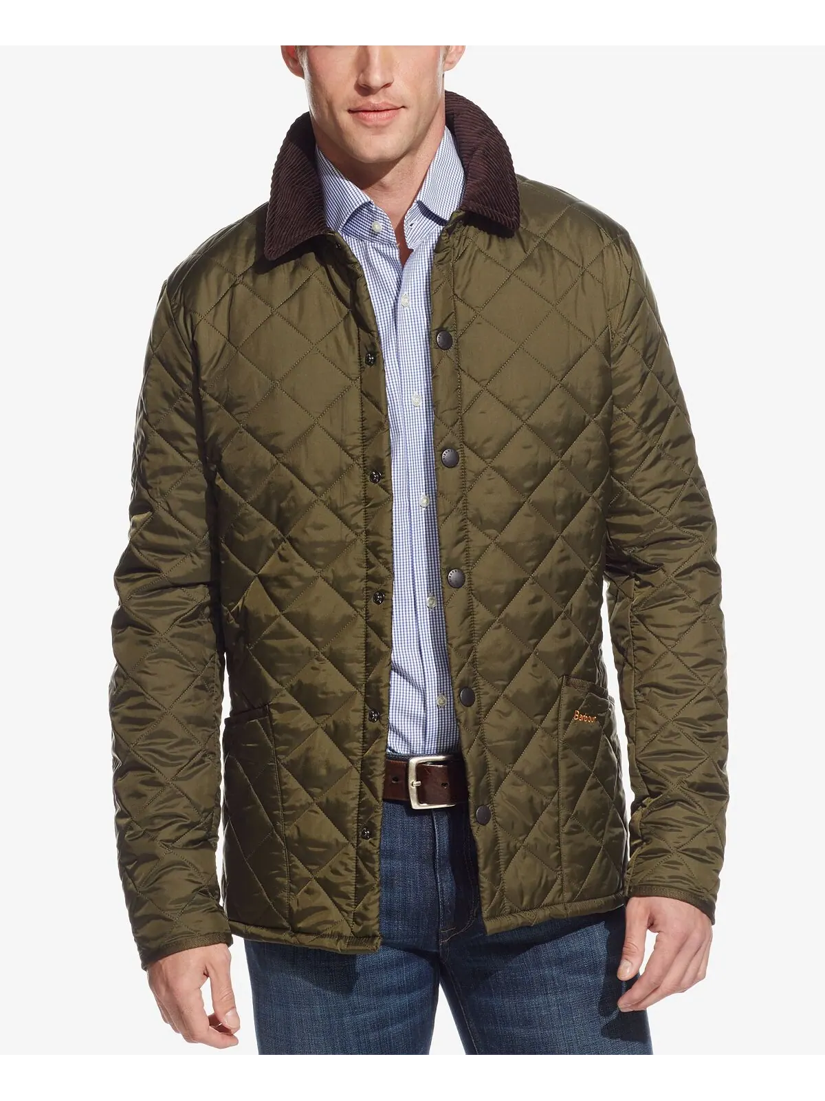 Куртка Barbour Heritage Liddesdale Quilted — изображение 1 из 5, оливковый