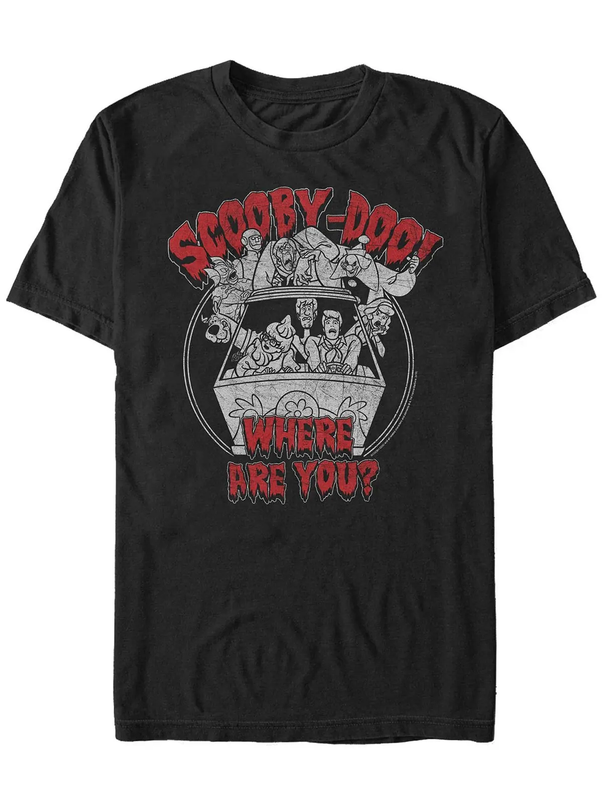 Мужская футболка с коротким рукавом scooby-doo where are you spooky monster van Fifth Sun — изображение 1 из 1, черный
