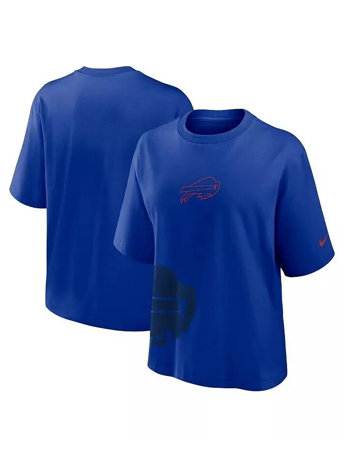Женская футболка Royal Buffalo Bills свободного кроя Nike — изображение 1 из 3