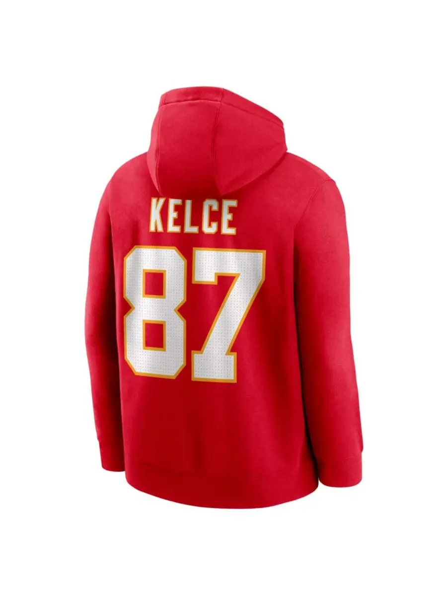 Худи с принтом Travis Kelce Name & Number Nike — изображение 2 из 3, красный