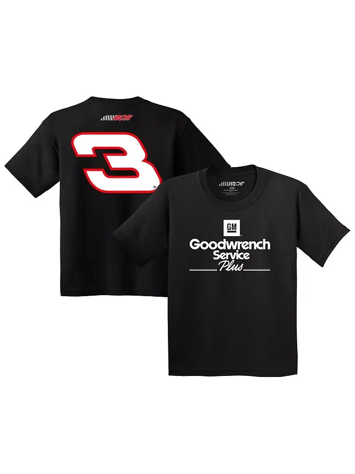 Футболка Big Boys and Girls Black Dale Earnhardt Good Wrench Lifestyle Richard Childress Racing