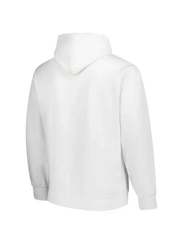 Мужская белая толстовка Detroit Lions Vintage Pullover Hoodie Starter — изображение 3 из 3