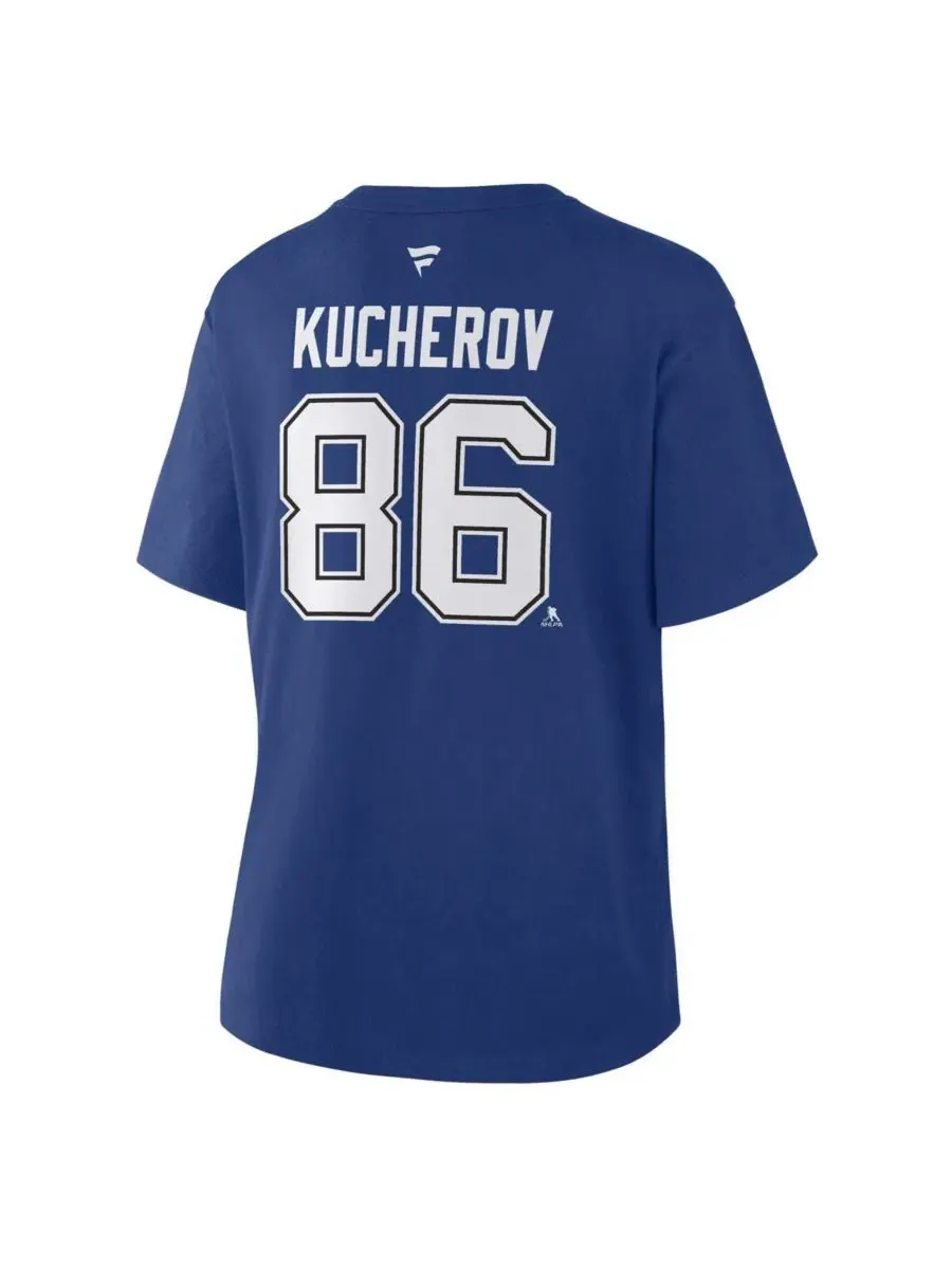 Футболка с принтом Nikita Kucherov Fanatics — изображение 2 из 3, синий