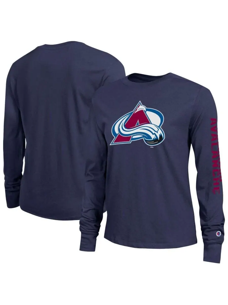 Футболка с длинным рукавом Colorado Avalanche Champion — изображение 1 из 3, синий