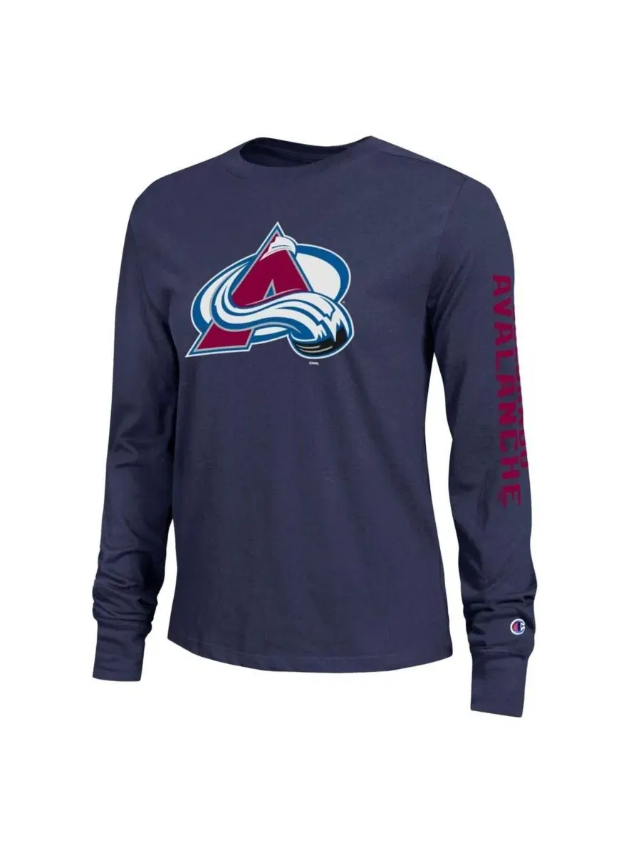 Футболка с длинным рукавом Colorado Avalanche Champion — изображение 2 из 3, синий