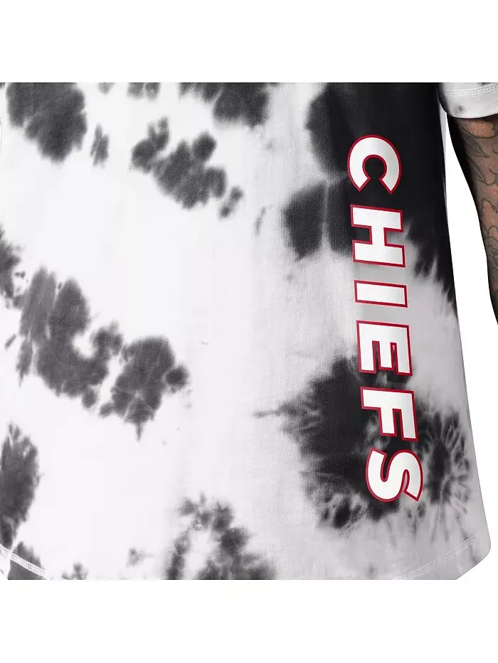 Мужская черная футболка Kansas City Chiefs в стиле тай-дай Freestyle MSX by Michael Strahan — изображение 3 из 3