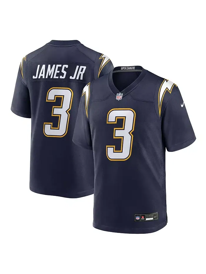 Мужская игровая майка Derwin James Jr. Navy Los Angeles Chargers (запасная) Super Chargers Nike — изображение 1 из 3