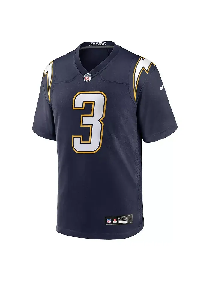 Мужская игровая майка Derwin James Jr. Navy Los Angeles Chargers (запасная) Super Chargers Nike — изображение 2 из 3