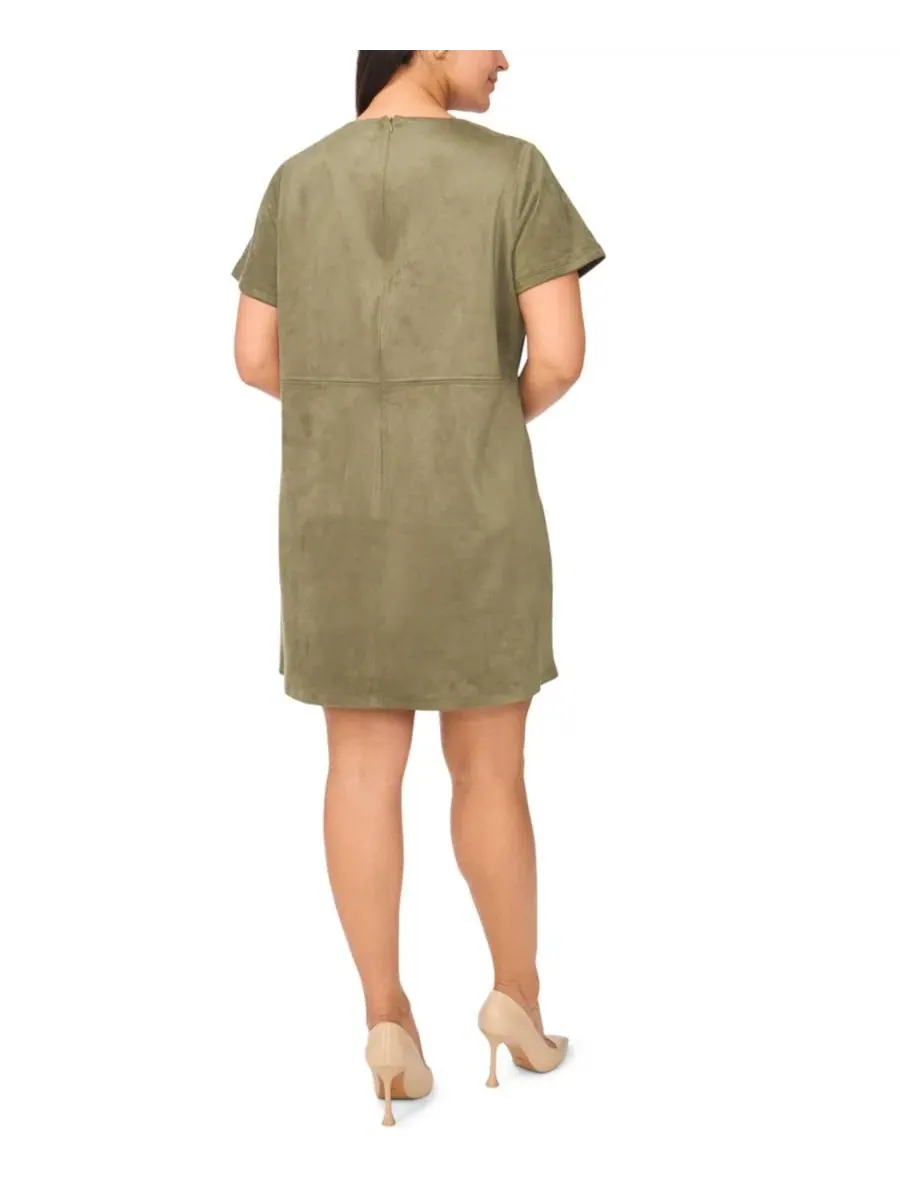 Платье-трапеция с открытыми швами, модель Plus Size Paneled Exposed Stitching Shift Mini Dress — изображение 5 из 5