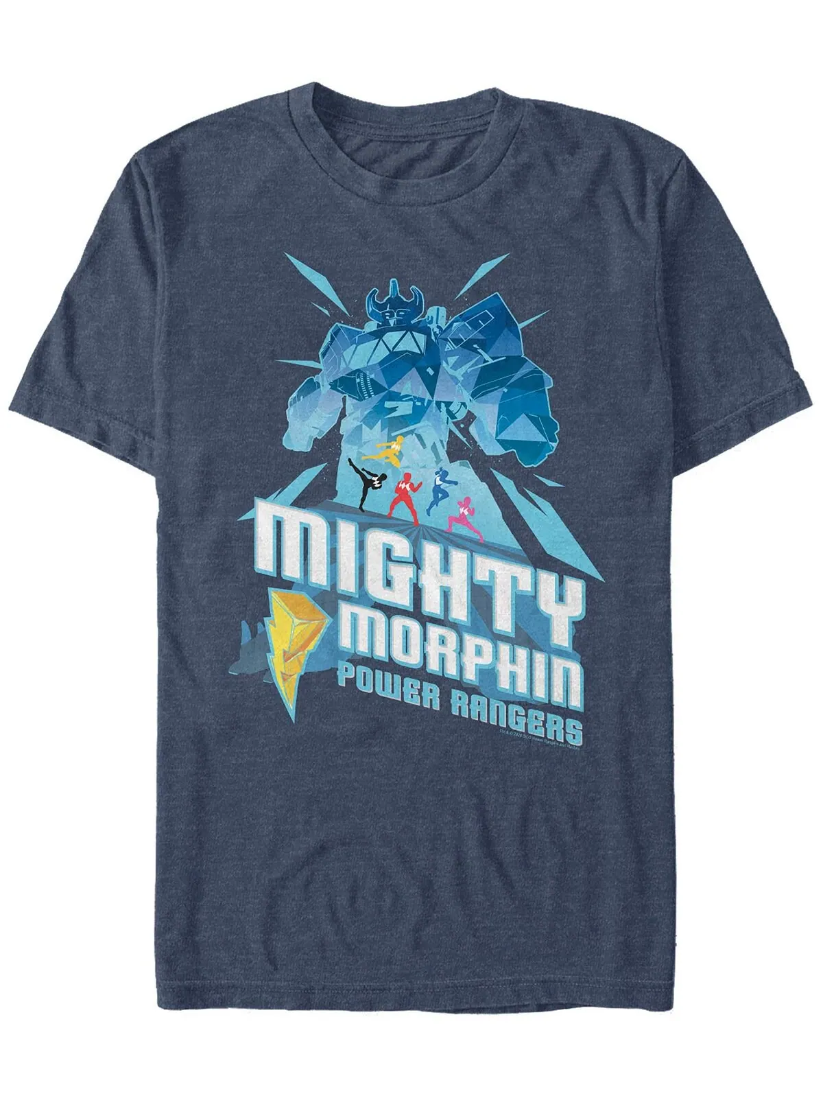 Мужская футболка с круглым вырезом с короткими рукавами mighty morphin Fifth Sun — изображение 1 из 1, темно-синий