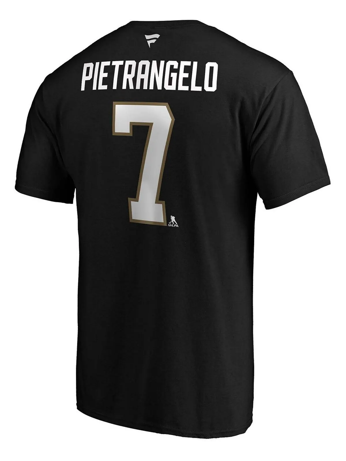 Мужская футболка alex pietrangelo black vegas golden knights authentic stack name and number — изображение 3 из 3, черный