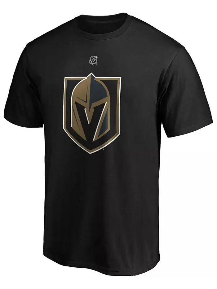 Мужская черная футболка с именем и номером Alex Pietrangelo Vegas Golden Knights Fanatics — изображение 2 из 3