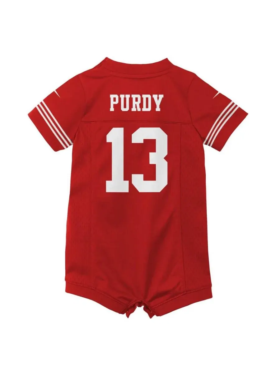 Детский игровой комбинезон-майка Scarlet Brock Purdy San Francisco 49ers для мальчиков и девочек — изображение 2 из 3, алый