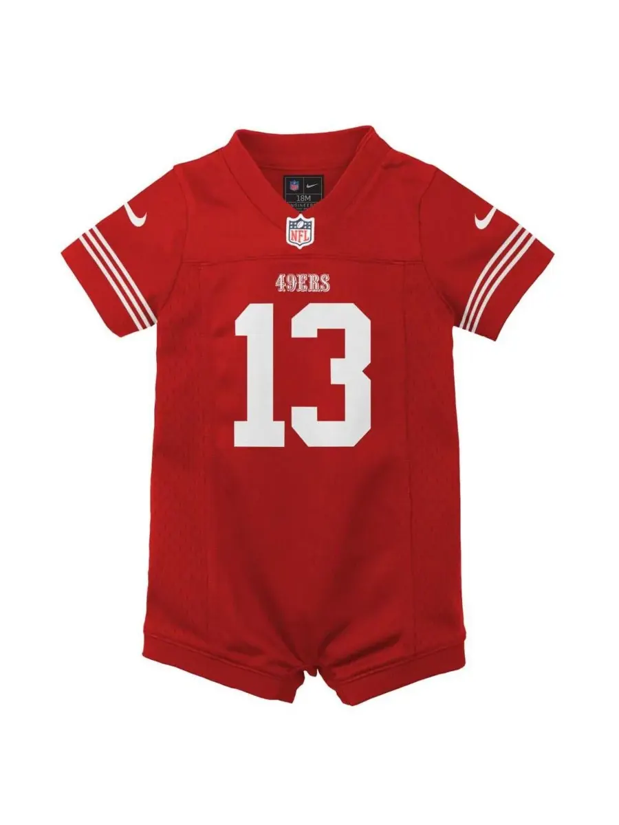 Детский игровой комбинезон-майка Scarlet Brock Purdy San Francisco 49ers для мальчиков и девочек — изображение 3 из 3, алый