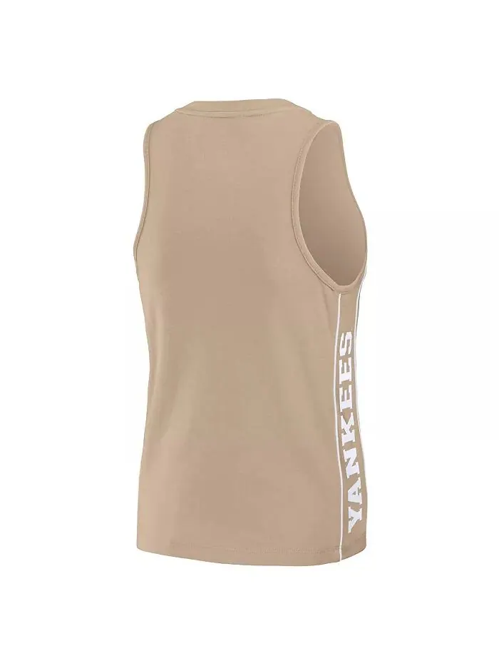 Женская тональная майка New York Yankees Tan WEAR by Erin Andrews — изображение 3 из 4