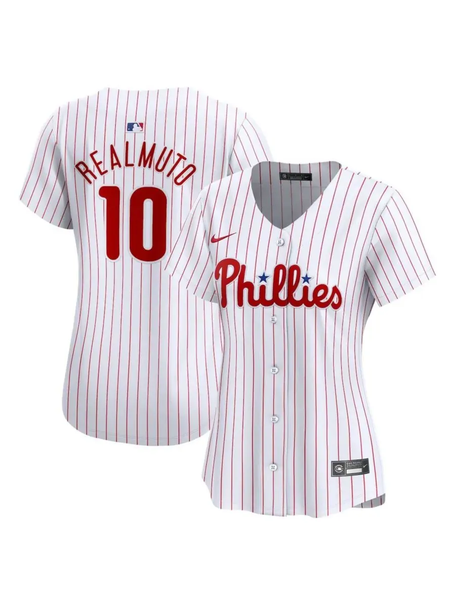 Nike Женская белая домашняя футболка JT Realmuto Philadelphia Phillies, ограниченная серия — изображение 1 из 3, белый