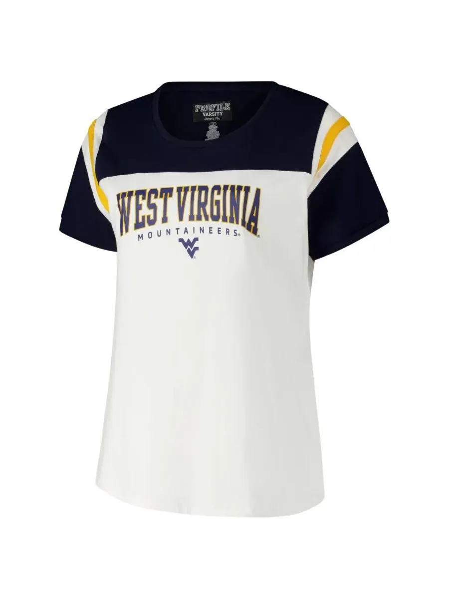 Fanatics Женская белая футболка West Virginia Mountaineers большого размера с символикой команды — изображение 3 из 3, белый
