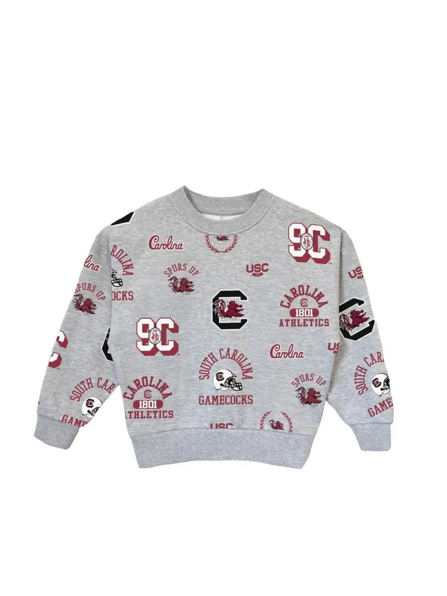 Gameday Couture Толстовка Big Girls Gray South Carolina Gamecocks Always on Repeat — изображение 2 из 3, серый