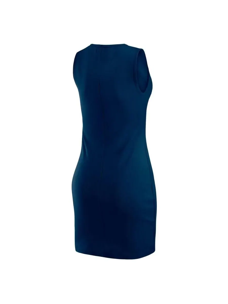 WEAR by Erin Andrews Платье-майка Gracie Hunt Women's Navy Dallas Cowboys в рубчик — изображение 2 из 3, темно-синий