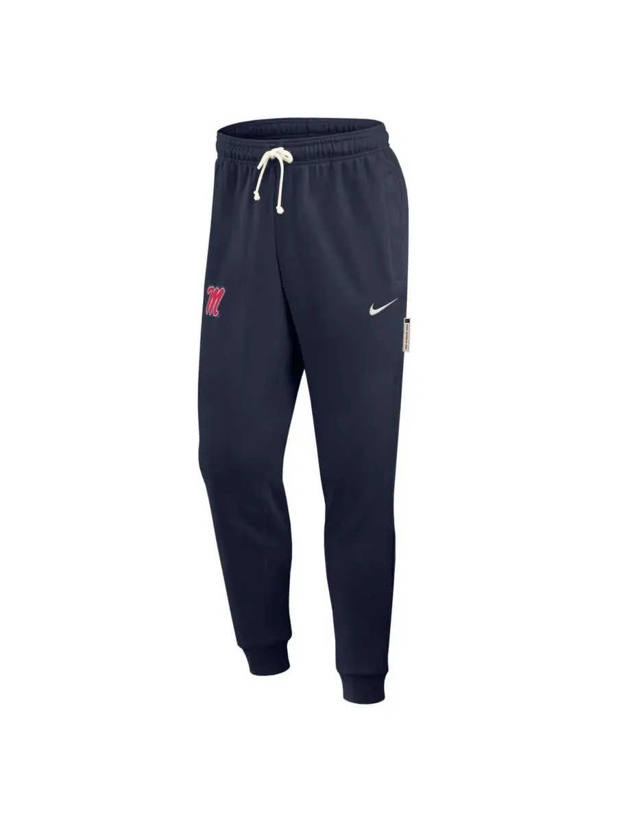 Nike Мужские темно-синие спортивные брюки Ole Miss Rebels 2025 Sideline Performance Taper Pants — изображение 3 из 3